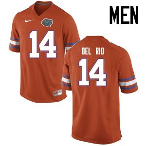 Men's Florida Gators #14 Luke Del Rio NCAA Nike Orange Authentic Stitched College Football Jersey FHR5562EZ